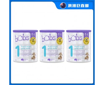 【澳洲直邮包邮】Bubs 婴幼儿山羊A2配方奶粉1段 800克x3罐（0-6个月适用）